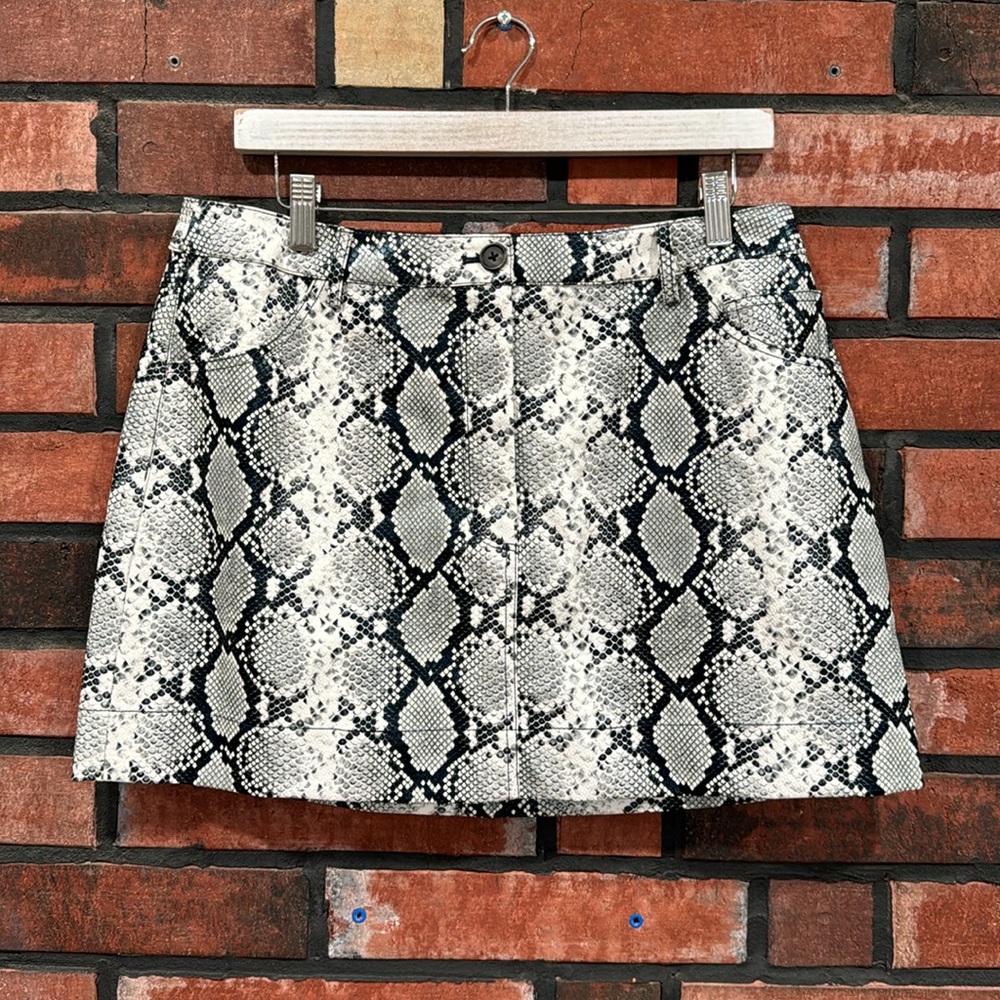 Apparis Gretchen Python Skirt in White Python - Picture 1 of 11